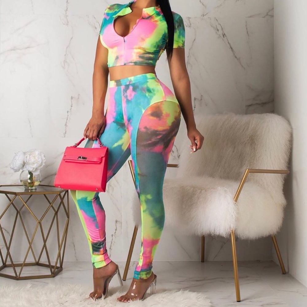 Tie Dye Rainbow Two piece set